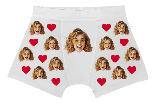 Boxer personalizado hombre con corazones