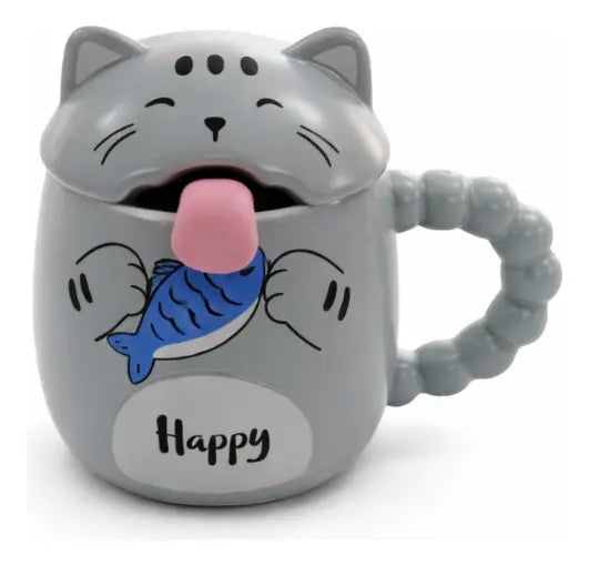 Taza gatito lengua