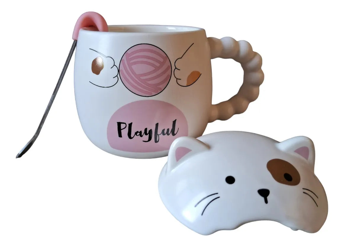 Taza gatito lengua