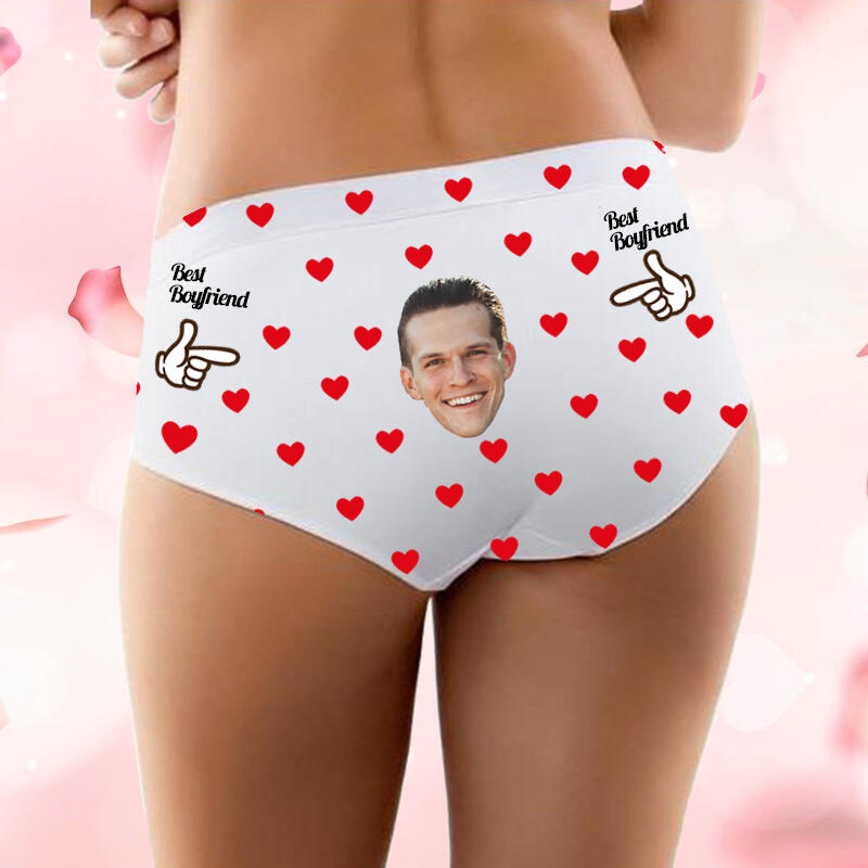 Boxer personalizado mujer con corazones