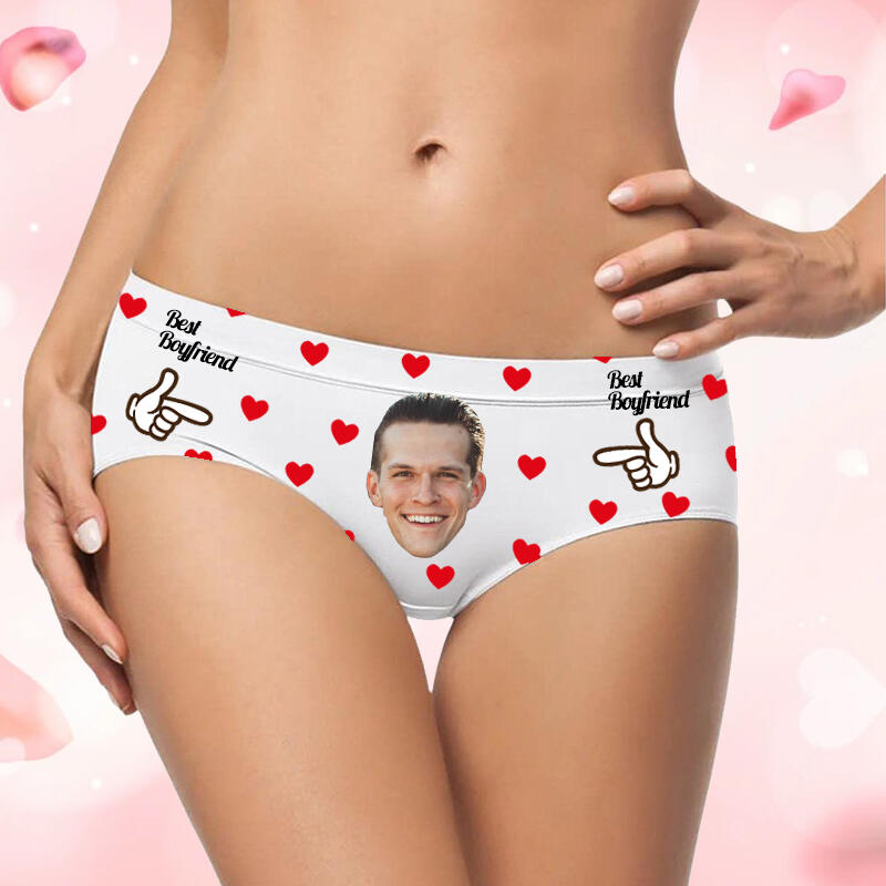 Boxer personalizado mujer con corazones