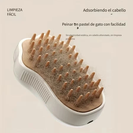Cepillo de masaje a vapor eléctrico 3 en 1
