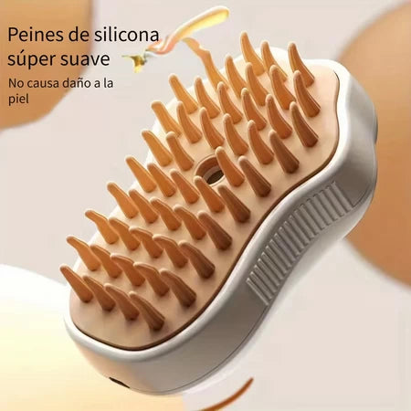 Cepillo de masaje a vapor eléctrico 3 en 1