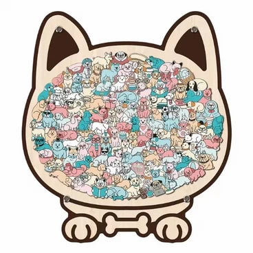 Rompecabezas de madera gato