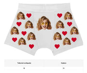 Boxer personalizado hombre con corazones