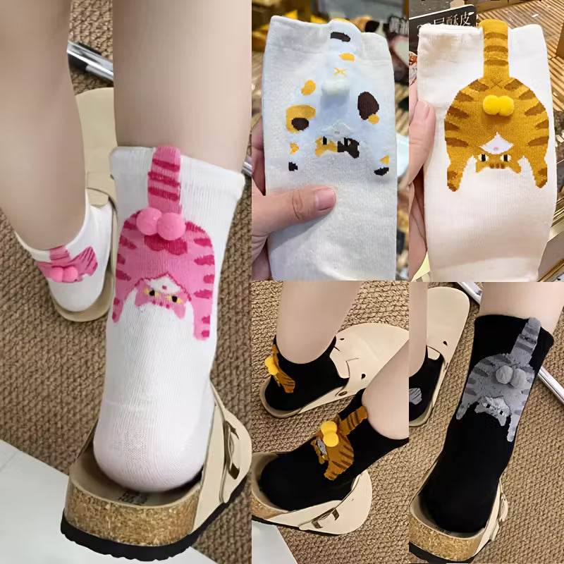 Calcetines de gato con bolas