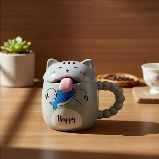 Taza gatito lengua