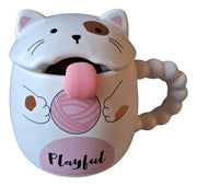 Taza gatito lengua